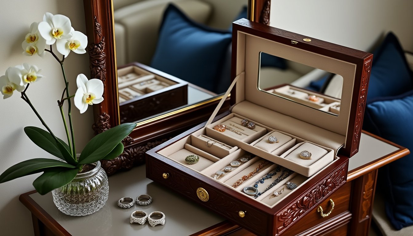 découvrez nos solutions de stockage et de rangement pour protéger vos bijoux de l'usure. gardez vos pièces précieuses en parfait état grâce à des astuces pratiques et des accessoires adaptés. préservez leur éclat et leur beauté avec nos conseils spécialisés.