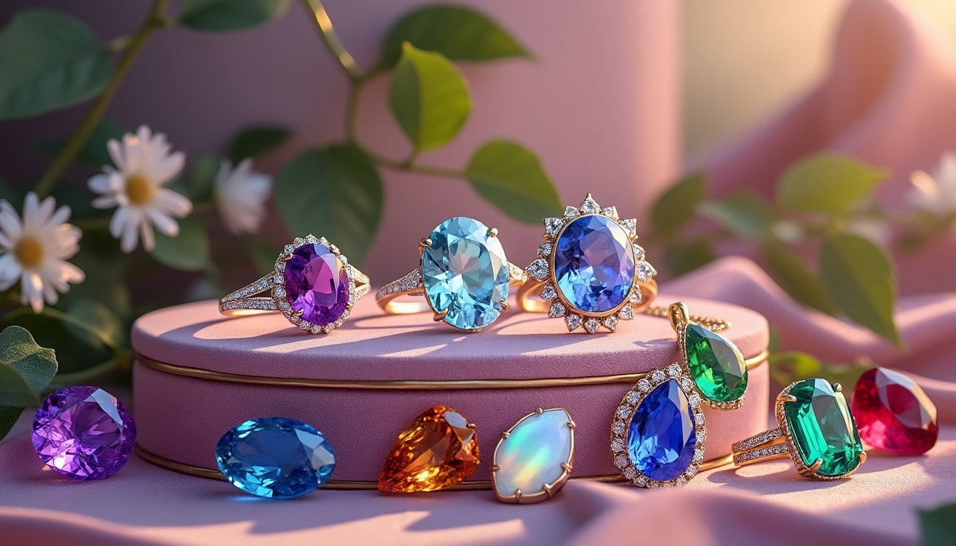 découvrez l'univers mystérieux des pierres de naissance et leurs significations uniques. explorez des idées de bijoux personnalisés qui célèbrent votre mois de naissance et apportent une touche personnelle à votre style. plongez dans l'art de choisir des gemmes qui résonnent avec votre personnalité et votre histoire.