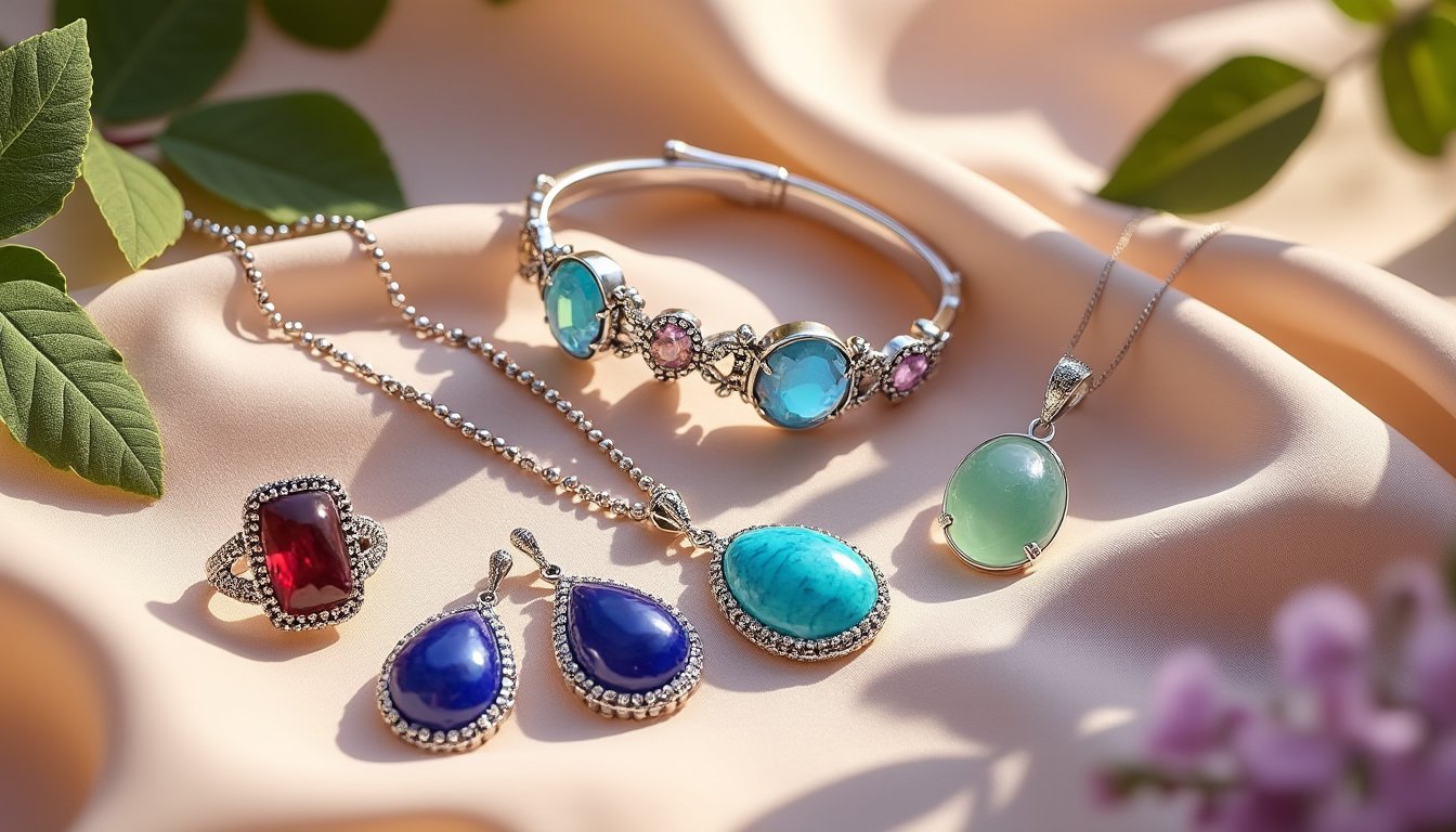découvrez l'univers fascinant des bijoux en pierres semi-précieuses, alliant esthétique et bienfaits. explorez les vertus de chaque pierre tout en sublimant votre style avec des créations uniques et élégantes.