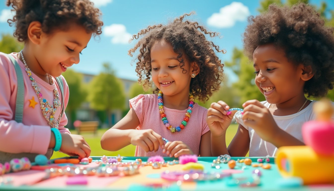 découvrez les dernières tendances en matière de bijoux pour enfants ! des accessoires ludiques et sécurisés, adaptés aux plus jeunes, qui allient style et originalité. faites plaisir à vos enfants avec des créations colorées et amusantes, parfaites pour toutes les occasions.
