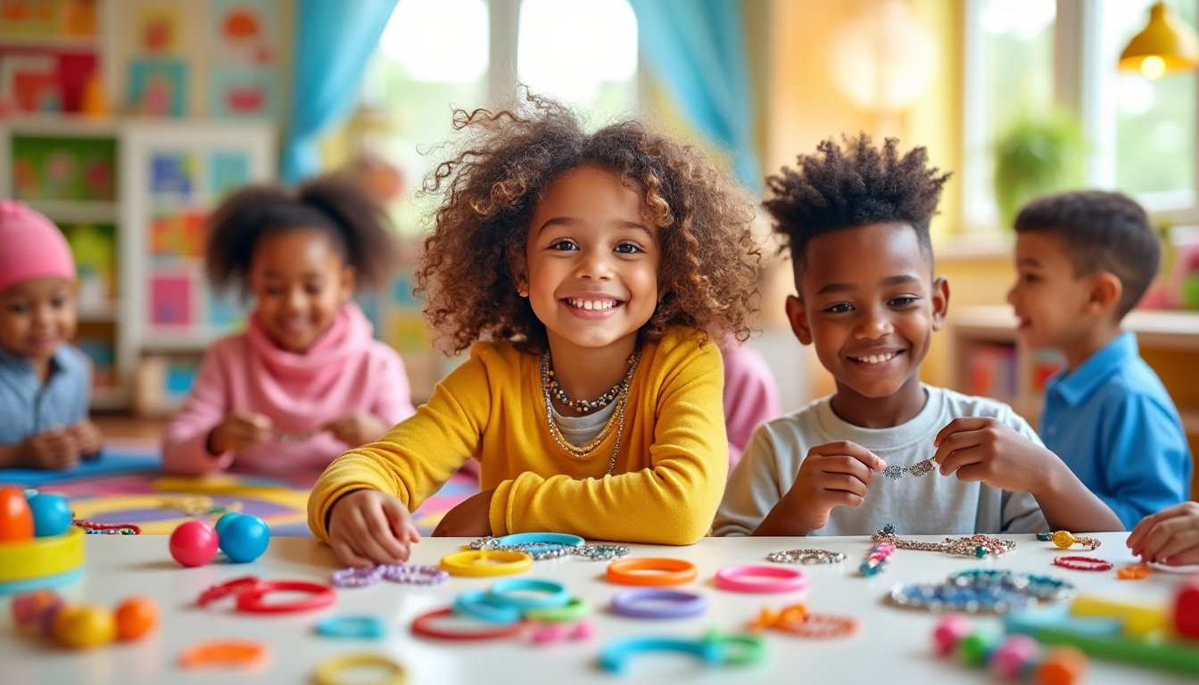 découvrez les dernières tendances en matière de bijoux pour enfants, des accessoires ludiques et sûrs qui apportent une touche de charme aux tenues des plus jeunes. explorez des créations colorées et adaptées pour enchanter les petits tout en alliant style et sécurité.